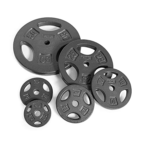 Wf Athletic Supply Cast Iron 1-Inch Standard Grip Plate For Strength Training, Muscle Toning, Weight Loss & Crossfit - Multiple Choices Available #TOP4