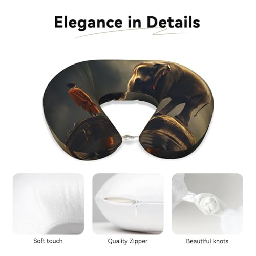 Almohada de viaje espuma memoria 30x25cm ergonómica miniatura 2