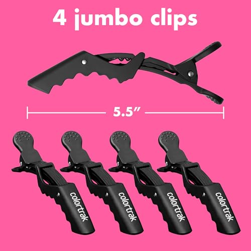 Pinzas profesionales Colortrak Croc Clip 12 unid. negro miniatura 6