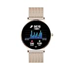 Ultraflache Damen Smartwatch SIONA 2 mit 7 Tage Akkulaufzeit wasserdichtes 1.3" AMOLED Display Edelstahl – Bild 4