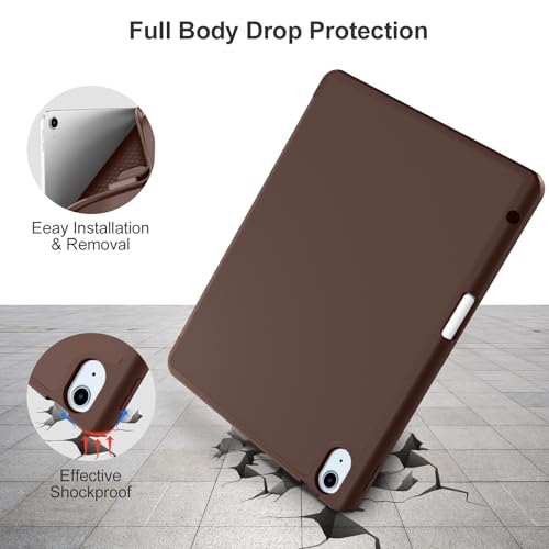 Image of Akkerds for iPad Air 11 Inch Case M4 /M3 /M2, Air 5th /4th Gen 10.9,Darkbrown