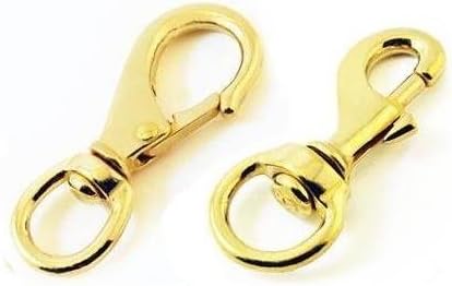 Trident New Brass Swivel Bolt Snap Clip & Brass Swivel Gate Clip - #3 Size
