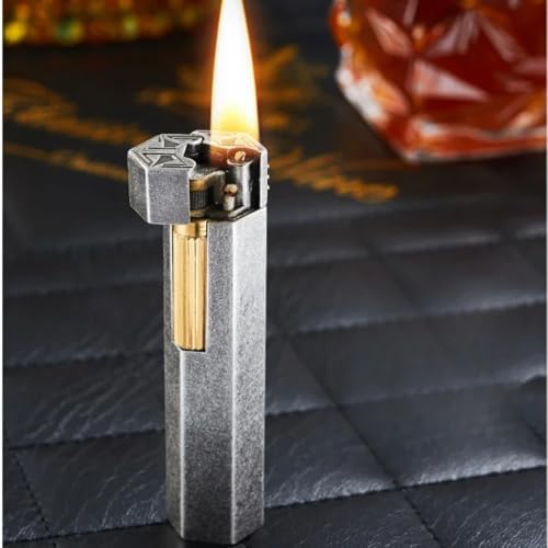 Image of Smoke King HexaForge Black Retro Lighter