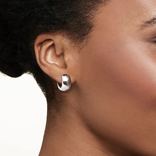 Ross-Simons Italian Sterling Silver Huggie Hoop Earrings #TOP1