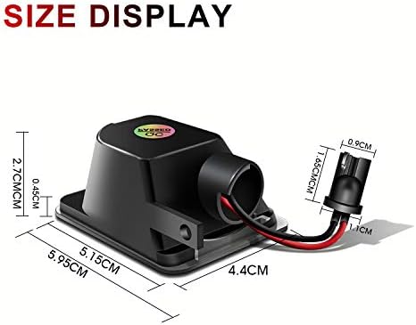 WinPower LED Skrzydło Lustro Światło kałuży Lampa cofania 6000K biały bez błędów kompatybilny ze Ford Kuga MK2 MK3/C-Max/S-Max/Mondeo/Escape/Galaxy, 2 Sztuki