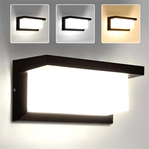 CANMEIJIA Aplique Pared Exterior 18W Lámpara de Pared LED Imperme...