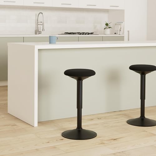Image of Vari Essential Active Stool - Ergonomic Wobble Chair with 360-Degree Motion - Active Stools with Memory Foam Seat Cushion, Lightweight & Flexible - Fully Assembled - Adjustable Standing Desk Chair