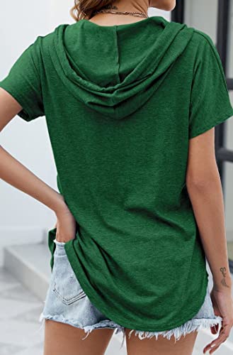 Image of Womens Long Sleeve V Neck Hoodie Sweatshirts Lightweight Pullover Tops