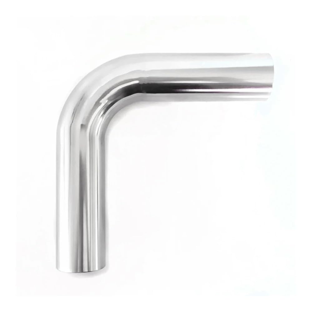 Conector de acero inoxidable, soldadura a tope de diámetro exterior de tubería, 19/25/32/38/45/51/57/63 mm Soldadura a tope de diámetro exterior de tubería Codo de 90 grados Curva larga SUS304 Accesor