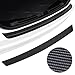 Rear Bumper Guard Protector for Chevrolet Sonic/Impala/Spark/SS/Cruze/Camaro, Scratch-Resistant Boot Sill Protector Carbon Fiber Leather Anti-Scratch Strip(90 * 8cm)