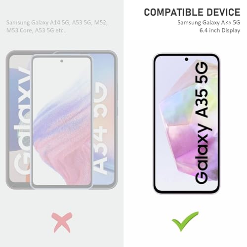 Image of DD SON Tempered Glass for Samsung Galaxy A35 (5G) / A55 (5G) | Screen Protector Full HD Quality Tempered Glass Anti-Scratch Edge to Edge Coverage with Easy Installation Kit (Black)