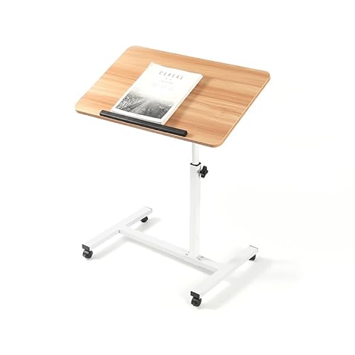 HOMION Table Adjustable Folding Portable Table, Lounge, Bedroom Furniture, Living, Tv, Multi Function Office Picnic Garden Laptop Stand Care Home Table (Natural) HOMION Table Adjustable Folding Portable Table, Lounge, Bedroom Furniture, Living, Tv, Multi Function Office Picnic Garden Laptop Stand Care Home Table (Natural)