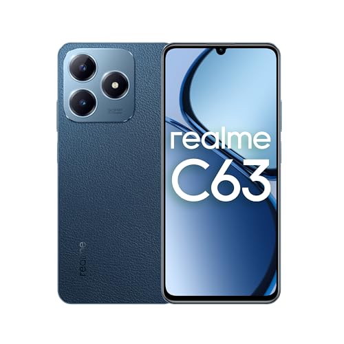 Realme C63 Dual SIM 8GB RAM 256GB 4G (cuero azul) - Versión de Oriente Medio