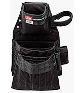 The Diamondback Miter Tool Pouch for Carpenters Remodelers Drywallers Electricians, 3 Pockets, 7 ...