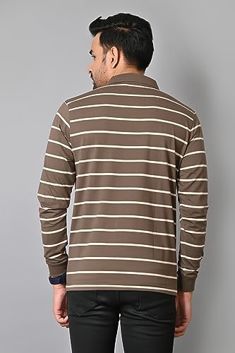 Image of ARBOUR Men Polo Neck Half Sleeves Cotton Solid Plain Sweat Shirt Comfortable & Stylish Men's Sweat -Shirt