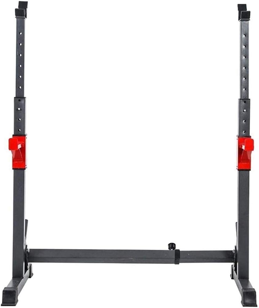 Barbell Stand Weight Lifting Rack Gym Family Fitness Pull-Up Bars Men's fitness barbell rack Squat rack Bench press Strength training rack Multifunctional shelf Adjustable bracket Home indoor gym