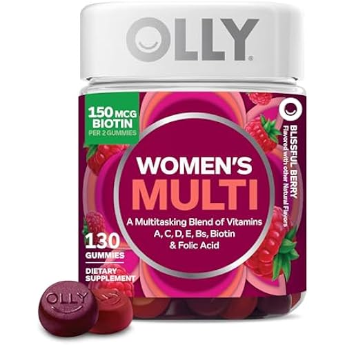 OLLY Women's Multivitamin, Supports Overall Wellness,* Biotin - 130 Count
