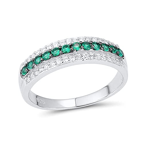 Anneau pour femmes vert spinelle, le bijou rond parfait pour briller en fête