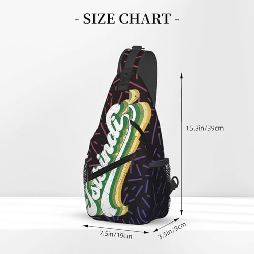 Isibindi - Colorful Groovy Small Crossbody Backpack Sling Bag For Men Women Mini One Shoulder Chest Bags Gym Sport Travel Hiking Daypack3