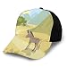 Produktbild Hip Hop Sun Hat Baseball Cap,Flat Design Habitat with A Donkey In The Mountains Wildlife Zoo Animals Cartoon,for Men&Women
