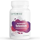 Ambrosial Selen Selenomethionin 200mcg | Hochfestes Selen Selenomethionin Ergänzungen...
