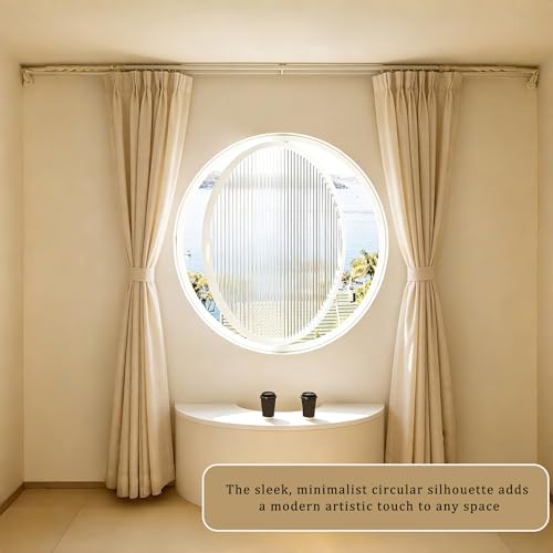 Ventana redonda giratoria de aluminio negro con vidrio templado de 35cm 6