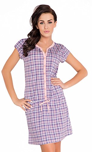 Ropa de maternidad / camisón de alimentación 100% algodón 5061 (EU 36, Purpura)