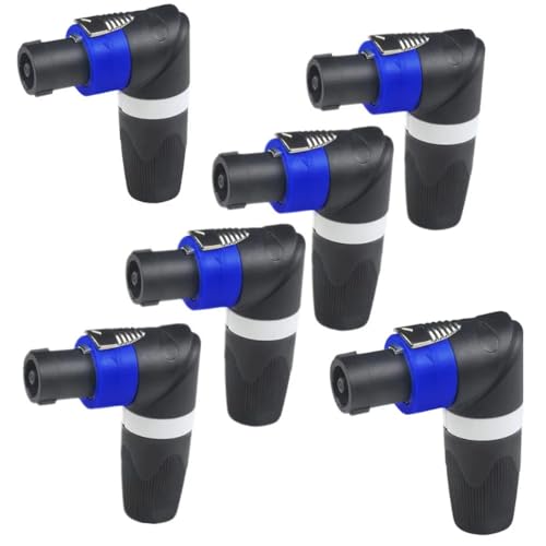 For 90 degree cable adapter connector 4 pin right angle speaker plug device cable adapter power amplifier audio mixer