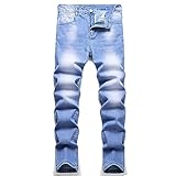 LZLER Slim Stretch Jeans for Men Design Style Blue Pantalones de mesquilla para Hombre Hip-hop Streetwear Denim Size 32
