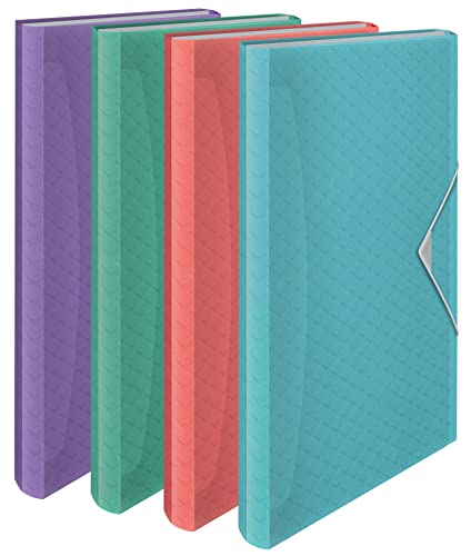 Esselte Colour’Breeze Projektmappe, 6er Pack, Ideal für die Organisation und Transport von Dokumenten, Verschiedene Farben, 626254