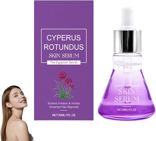 Cyperus Rotundus Skin Serum, Cyperus Rotundu Oil For Hair Removal, Effective Hair Removal Solution, Care After Hair Removal Moisturizing Soothing Treatment for Sensitive Skin 30 ml