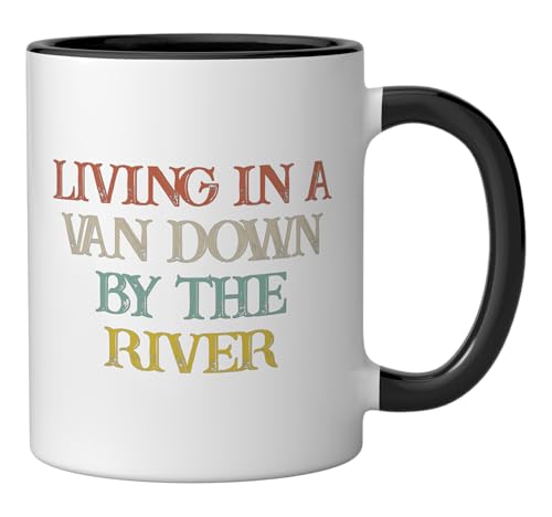Taza de cerámica Living In A Van Down By The River 11 oz miniatura 2