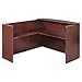 Alera ALEVA327236MY Valencia Series 71 in. x 35.5 in. x 29.5 in. - 42.5 in. Reception Desk with Counter - Mahogany