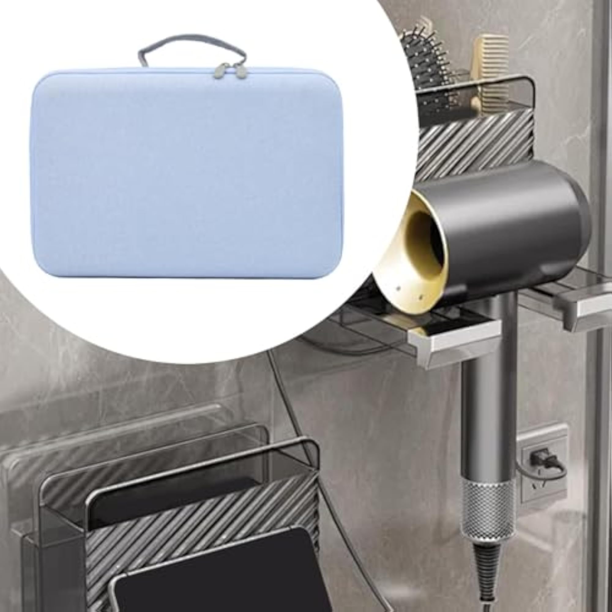 Hair Dryer Travel Case Protective Hard Shell Handbag