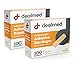 Dealmed Sheer Plastic Flexible Adhesive Bandages, Sterile with Non-Stick Pad, 1" x 3", 100 count (2 pack)