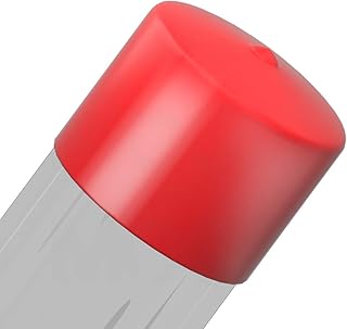 Cleartec 2in Clear Plastic Packaging Containers 10.250in Long PETG SBT00260 (qty 50) with RVCC9047R-10 2.000 X 1-1/2 Std Red Cap (qty 50)