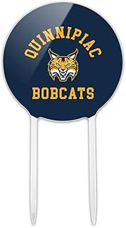 Acrylic Quinnipiac University Bobcats Logo Cake Topper Party Decoration for Wedding Anniversary Birthday Graduation