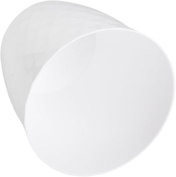 B2C Flowerpot Round Plastic plant pot Crystal Modern Decorative Small Medium Large 7 sizes 9 coolours (White, 12 cm) - 3