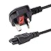 Price comparison product image StarTech.com 6ft (2m) UK Laptop Power Cable, BS 1363 to C5 Mickey Mouse, 2.5A 250V, 18AWG, Laptop Replacement Cord, Printer Cable, UK Laptop Charger Cord, Laptop Power Brick Cord (PXTNB3SUK2M)