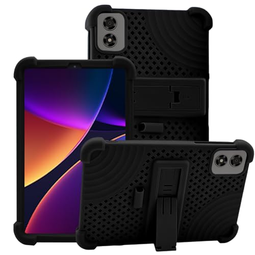 For ALLDOCUBE iPlay 80 mini Pro �p �P�[�X �X�^���h�@�\�t���V���R���P�[�X YANMONGI �ϏՌ� �Ռ��z�� �h�o �����h�~ �L�Y�h�~ �ϋv �S�ʕی�J�o�[�i�u���b�N�j