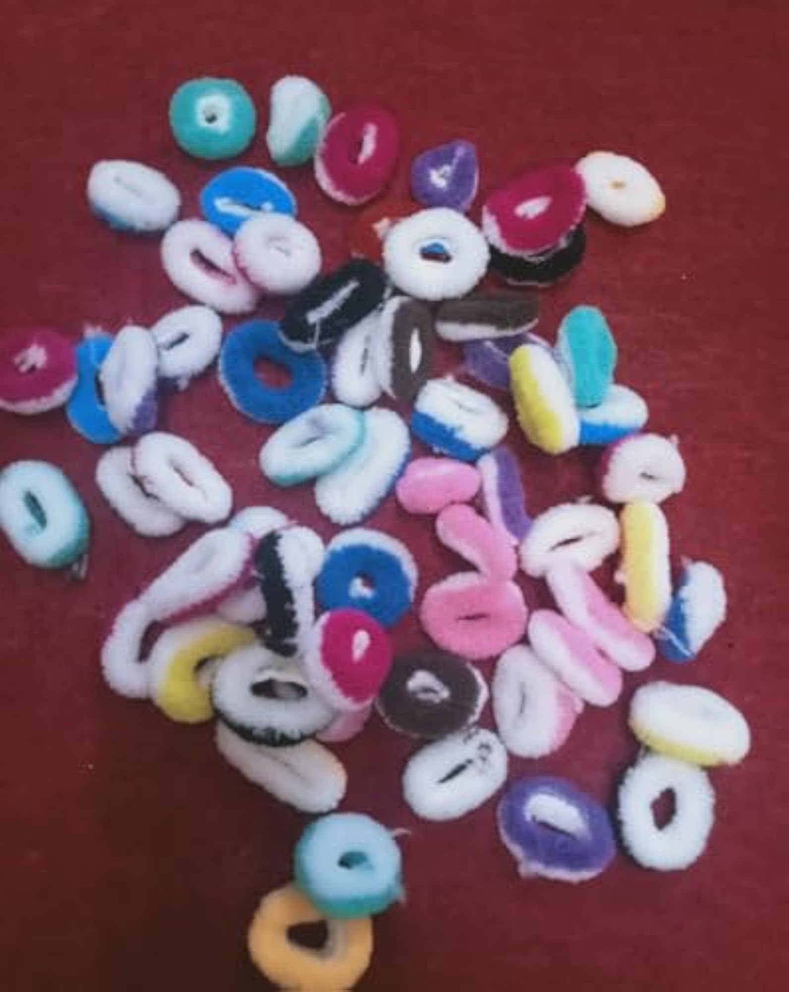 Rubber Hair Bands for Kids & Girls, Set of 100 Pcs