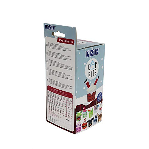 PME CUP03 Cupcake Decorating Kit with Edible Toppers, Paper, 6 Cups, Santa, Makes 6 Cupcakes - Image 2