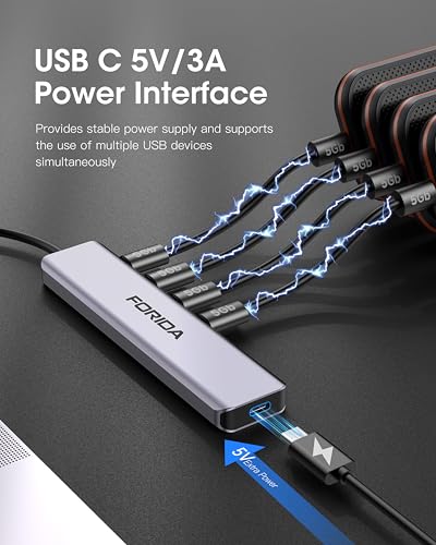 Conecta dispositivos múltiples tipo C en tu PC con este hub USB 3.0 3