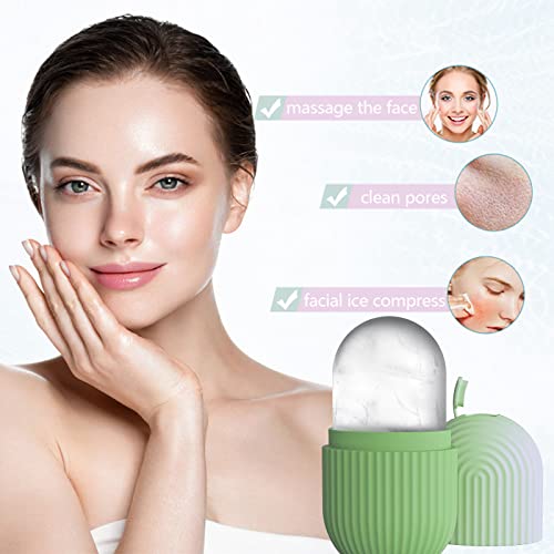 Holzsammlung Ice Face Roller,Ice Cube Roller for Face Eyes and Neck Naturally Conditioning and Skin Care,Reusable Massage Silicone Ice Mold#01 - Image 4