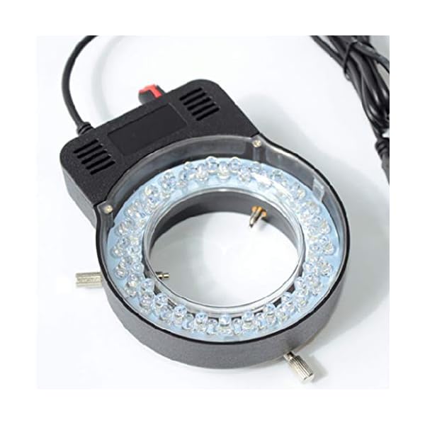 FangWWW Mikroskop-Lampe, Einzelzylinder, Stereo-Mikroskop, Ring-Lampe, integrierter LED-Ring, Lichtquelle, Helligkeit… – Bild 5