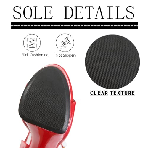 Womens Patent Platform Ultra High Heels Prom Sandals with Ankle Strap Fish mouth Peep Toe Sexy Slingback Stiletto Dress Pumps For Bridal Wedding Datting Dancer4