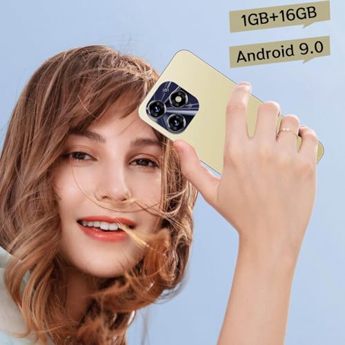 KostSell Basic 3G Mobile Phone, 5.0'' Screen Android 9.0 OS,16GB ROM (SD to 128GB), Dual SIM Dual Cameras，Face ID Unlocked Cell Phones (Purple)