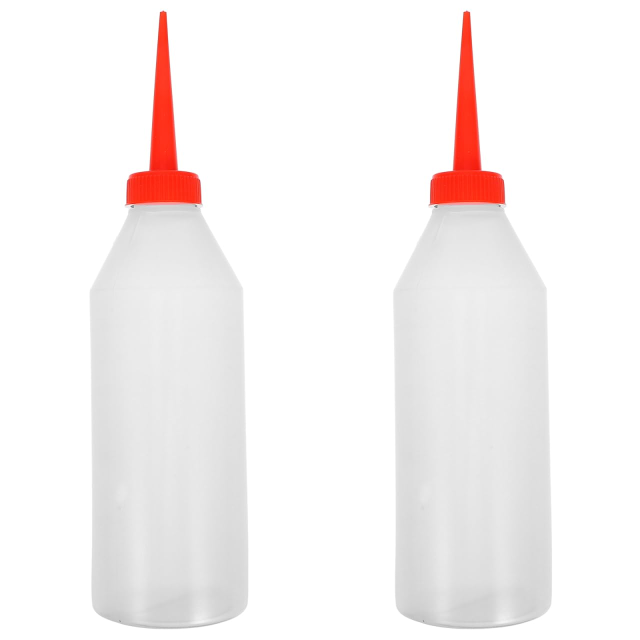 SHINEOFI 2Pcs Sewing Machine Oil Bottles with Precision Needle Tips Plastic Oil Dispenser for Accurate Application Includes Spare Bottle for Embroidery and Automotive Use 10.24In Height
