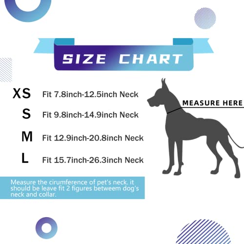 Dog Collar Reflective Nylon: Puppy Small Medium Large For Girl/Boy Pets Adjustable Heavy Duty Comfortable Collar Daily Walking Running (Medium, Blue-Purple) #TOP5