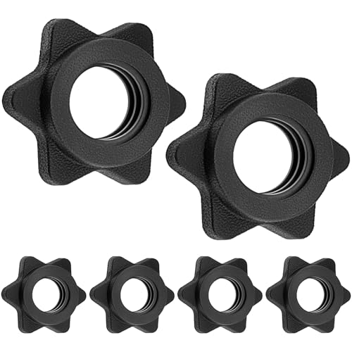 MILYARD 6-Pack 1-Inch Spinlock Collars for Weightlifting